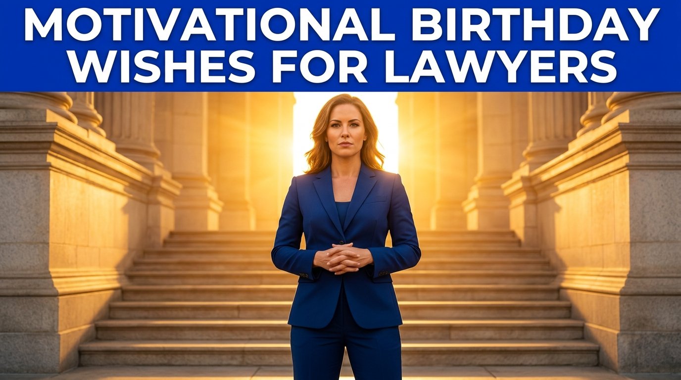 Motivational Birthday Wishes for Lawyers