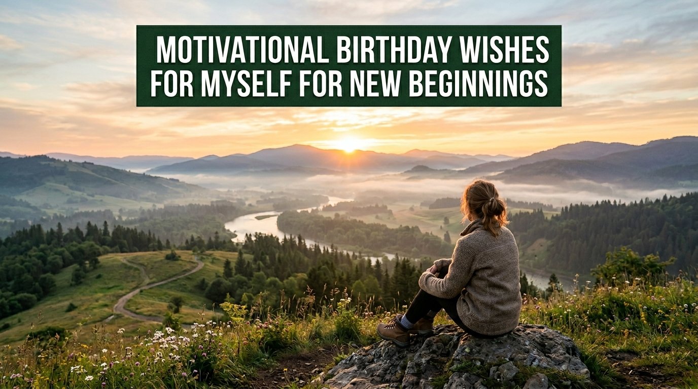 Motivational Birthday Wishes for Myself for New Beginnings