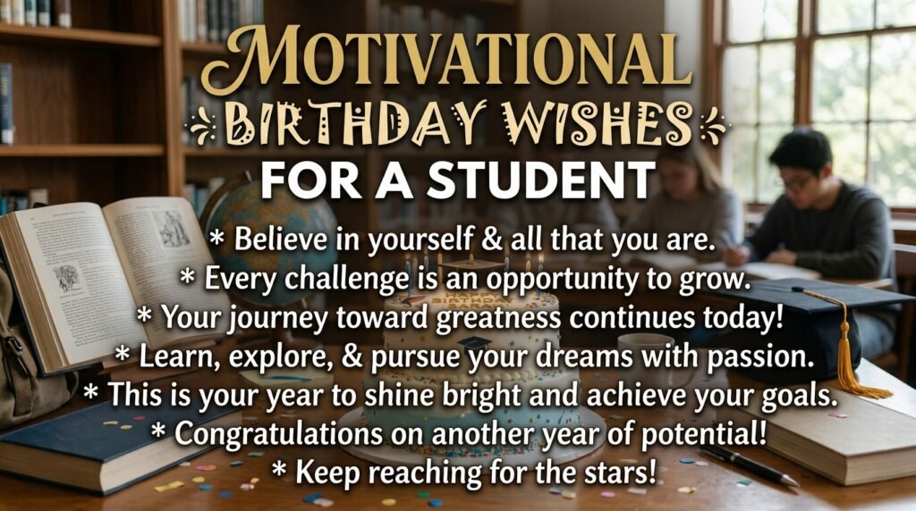 Motivational Birthday Wishes for Students