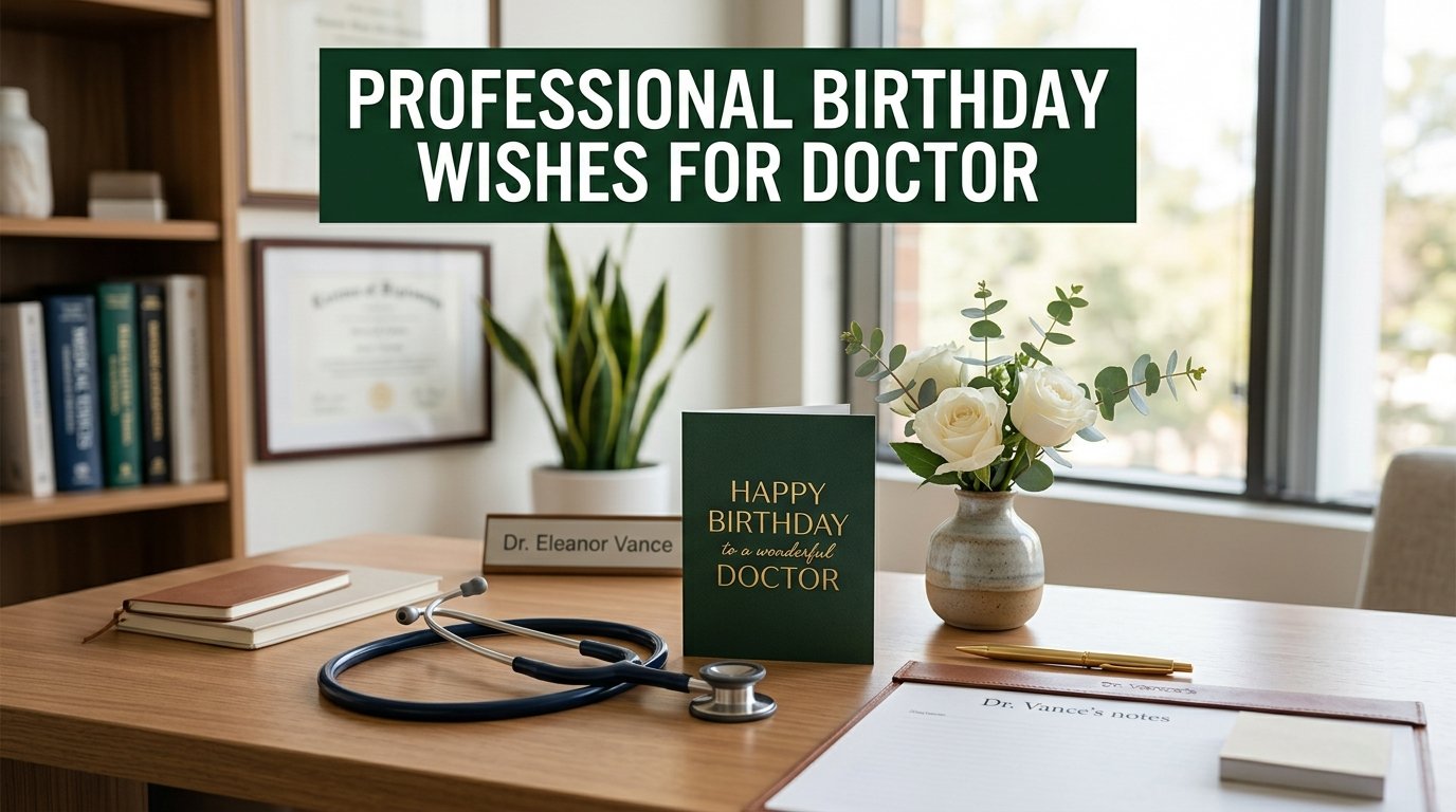Professional Birthday Wishes for Doctor