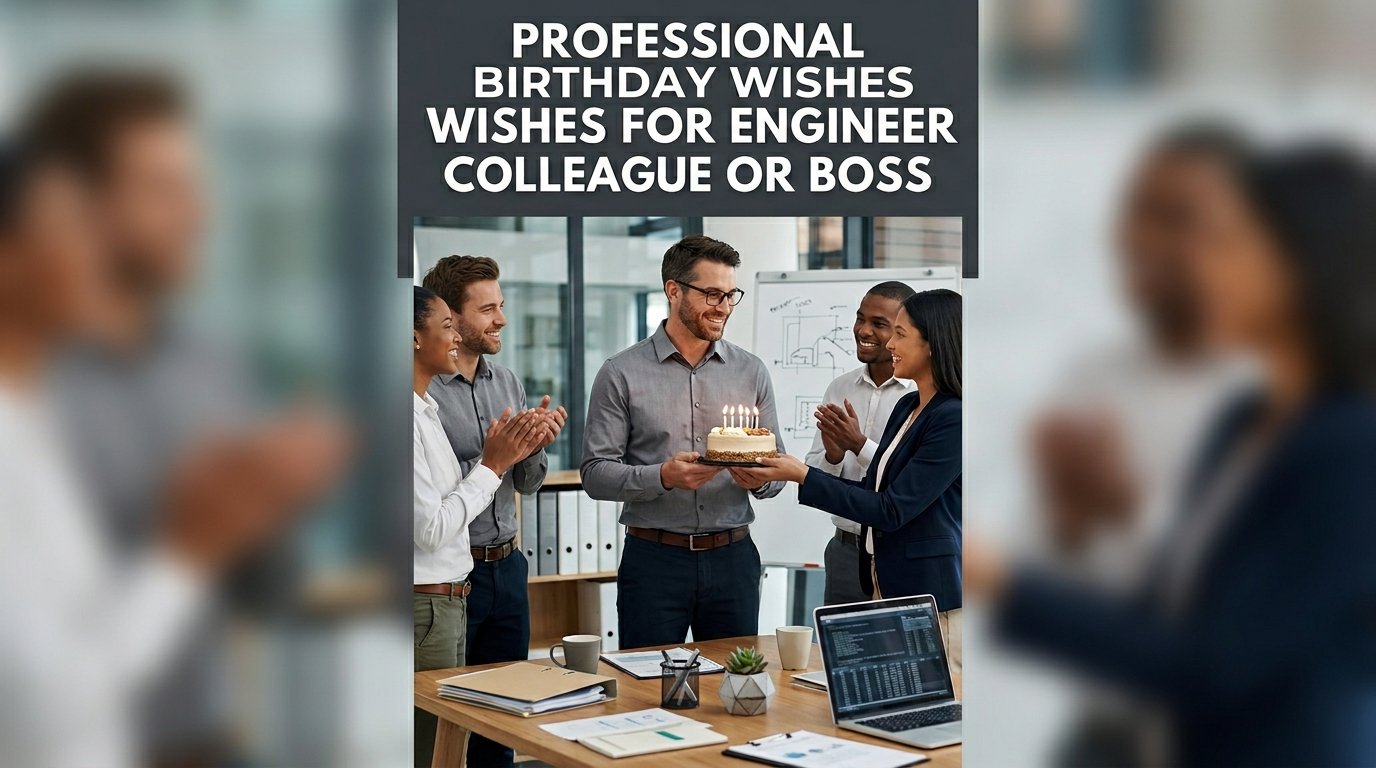 Professional Birthday Wishes for Engineer Colleague or Boss