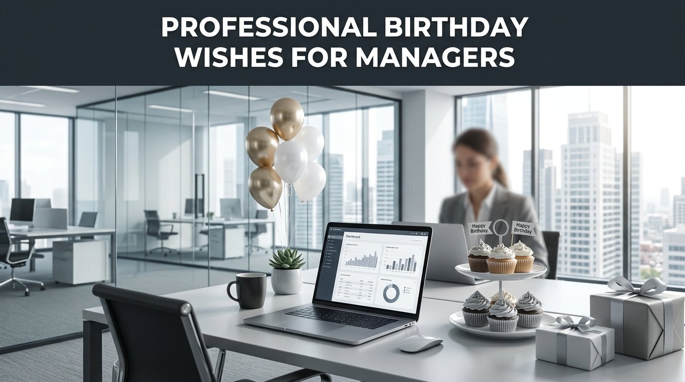 Professional Birthday Wishes for Managers