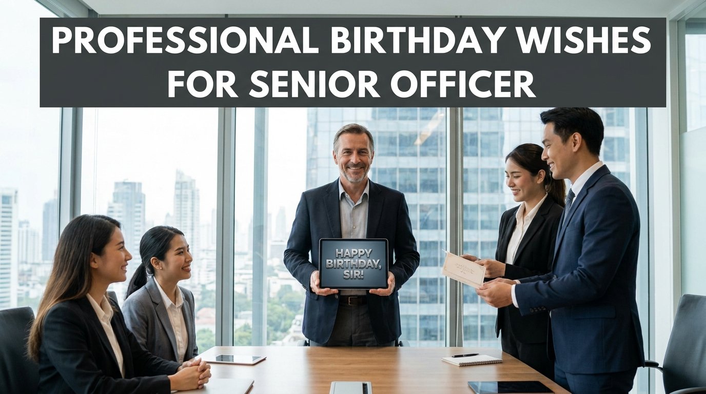 Professional Birthday Wishes for Senior Officer
