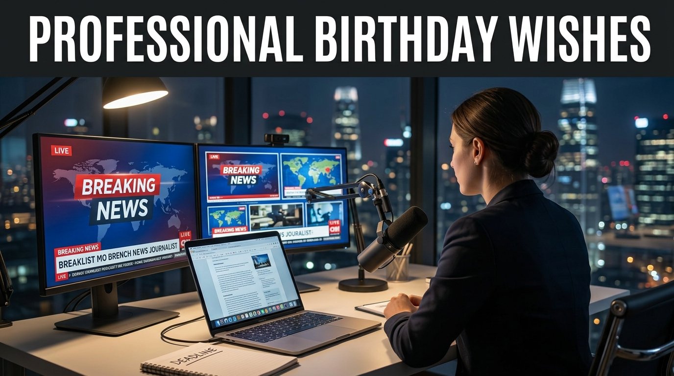Professional Happy Birthday Wishes for Journalist