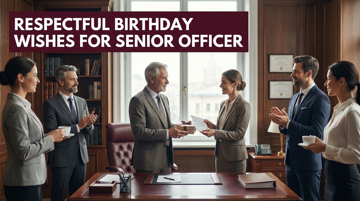 Respectful Birthday Wishes for Senior Officer