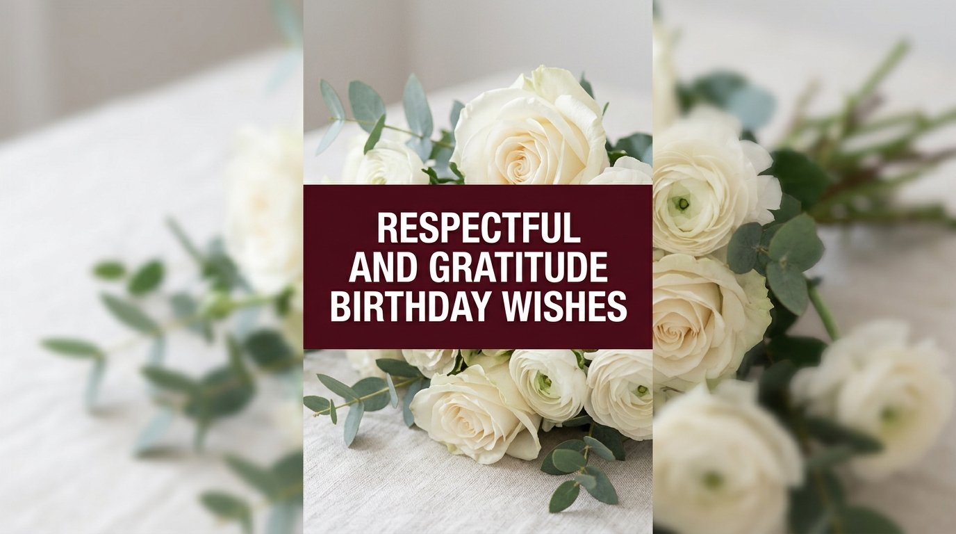 Respectful and Gratitude Birthday Wishes