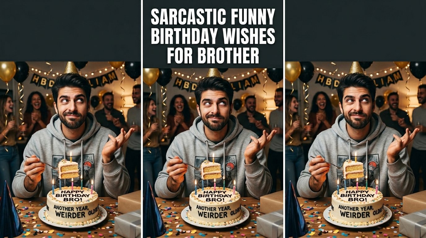Sarcastic Funny Birthday Wishes for Brother
