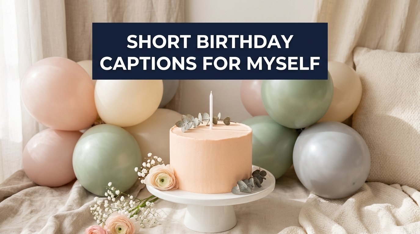 Short Birthday Captions for Myself
