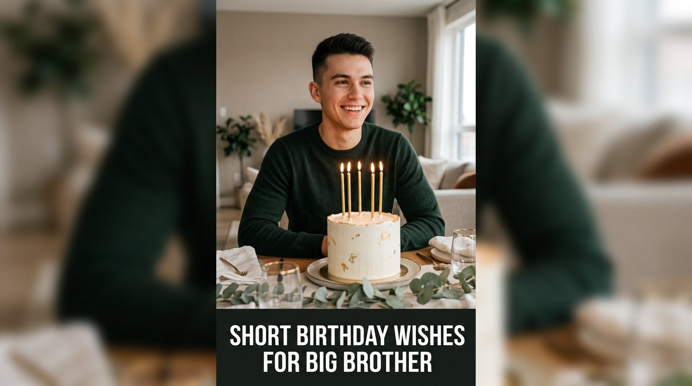 Short Birthday Wishes for Big Brother
