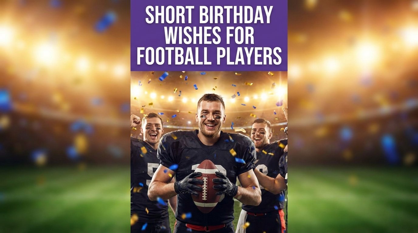 Short Birthday Wishes for Football Players
