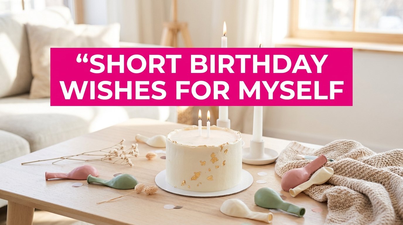 Short Birthday Wishes for Myself