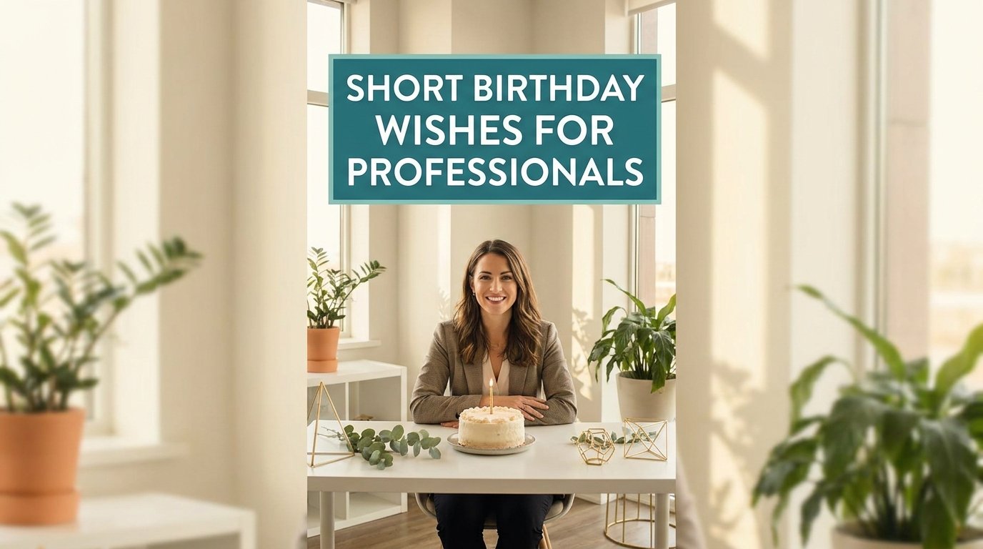 Short Birthday Wishes for Professionals