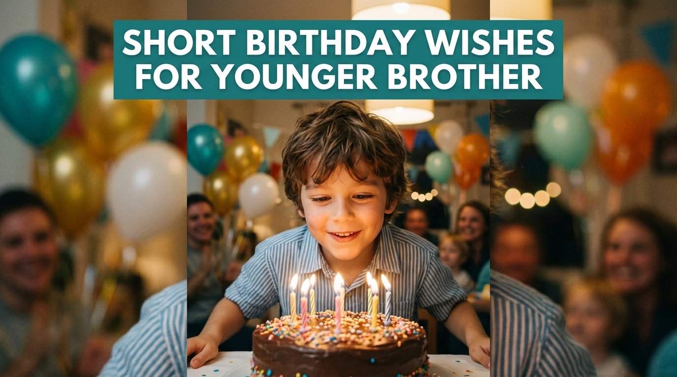Short Birthday Wishes for Younger Brother
