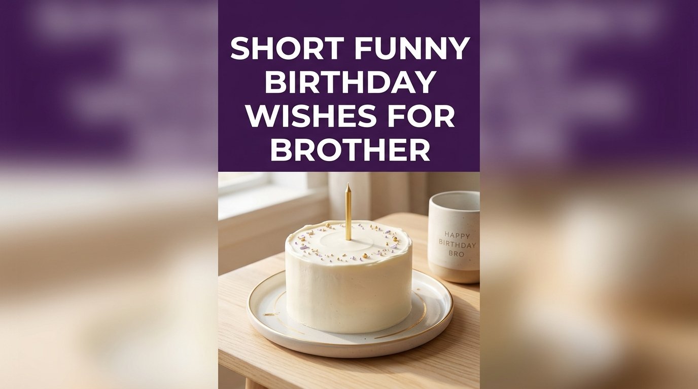 Short Funny Birthday Wishes for Brother