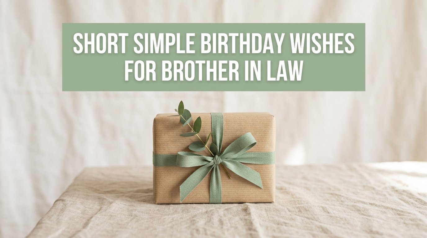 Short Simple Birthday Wishes for Brother in Law