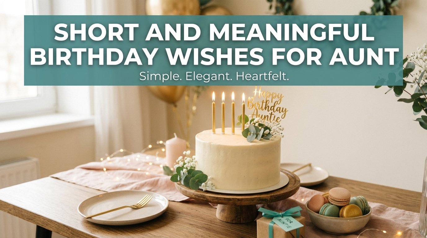Short and Meaningful Birthday Wishes for Aunt