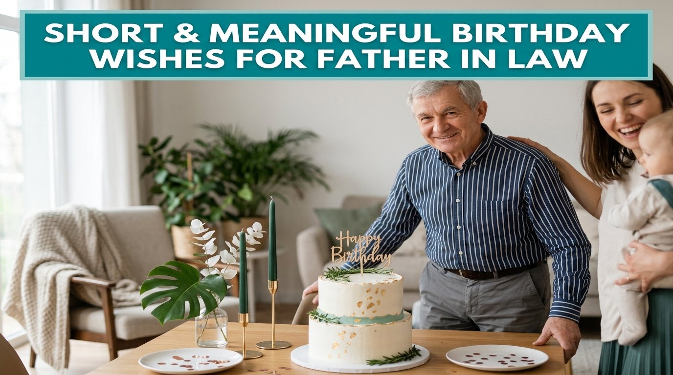 Short and Meaningful Birthday Wishes for Father in Law