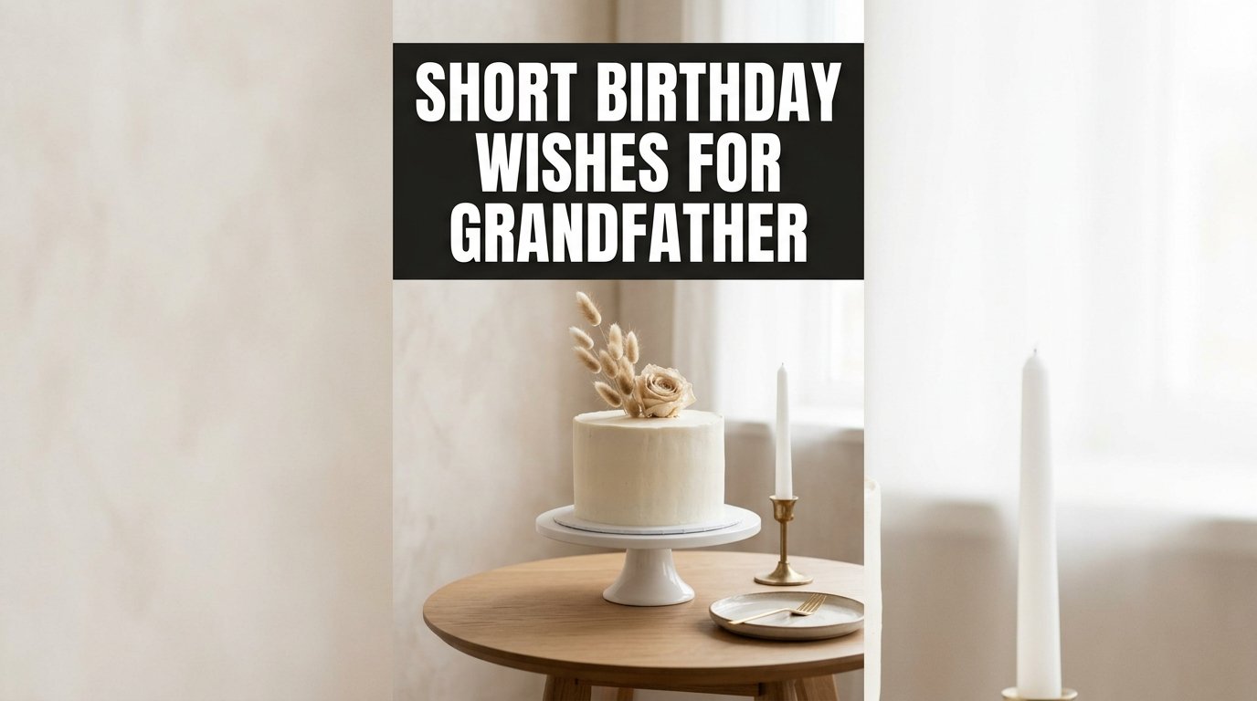 Short and Meaningful Birthday Wishes for Grandfather