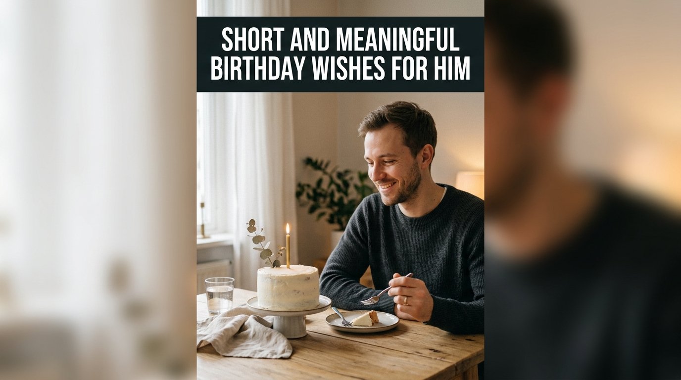 Short and Meaningful Birthday Wishes for Him