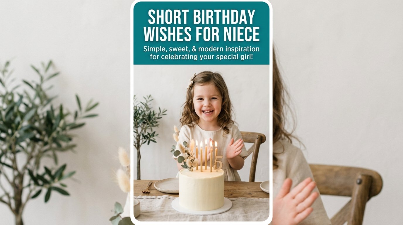 Short and Meaningful Birthday Wishes for Niece