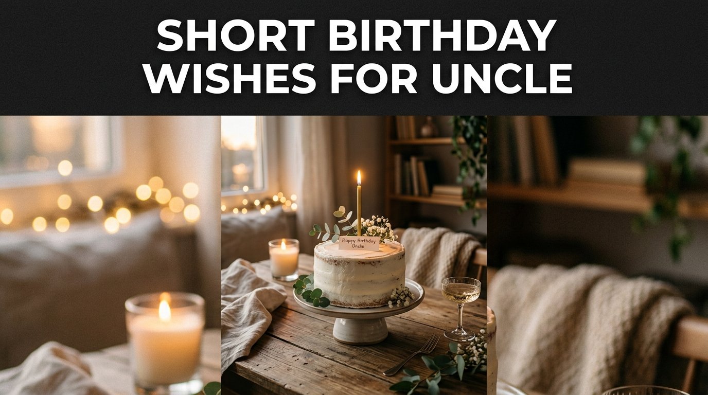 Short and Meaningful Birthday Wishes for Uncle