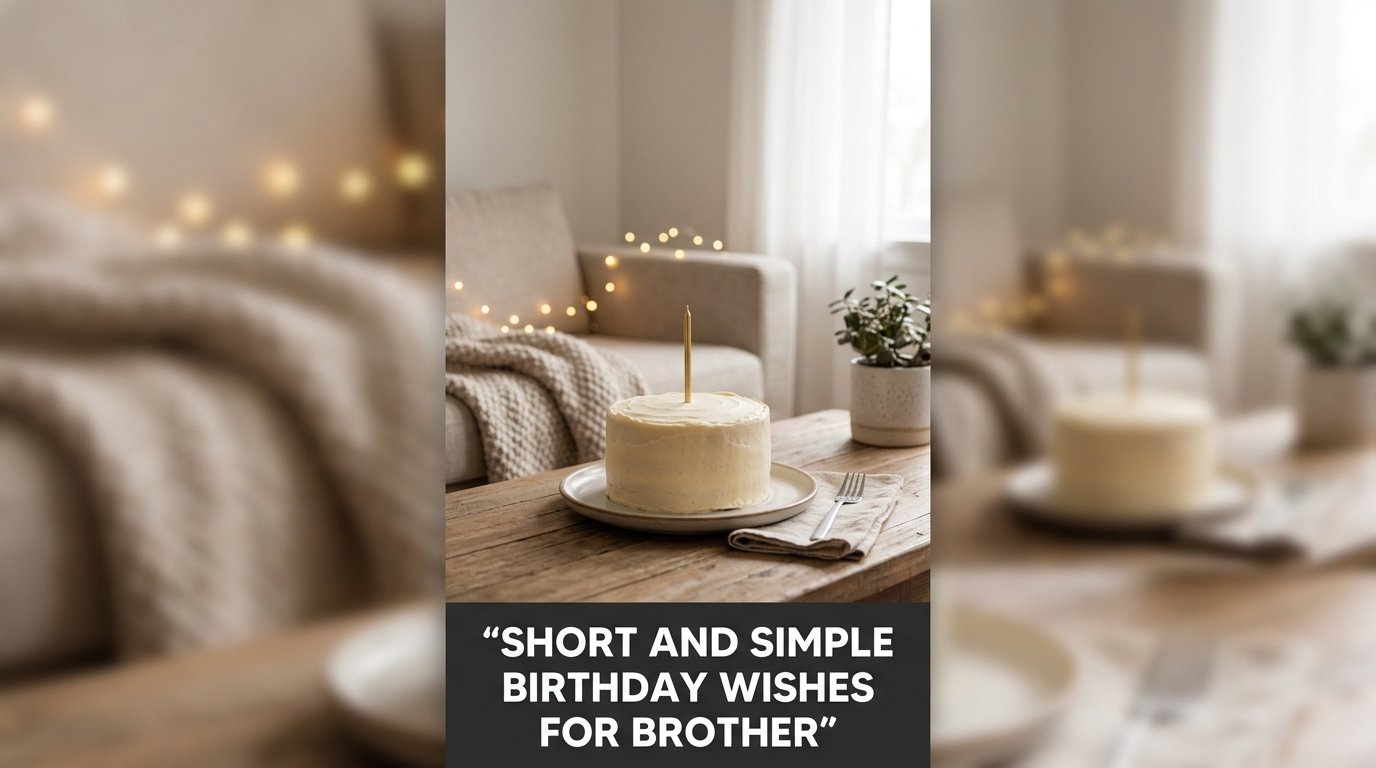Short and Simple Birthday Wishes for Brother