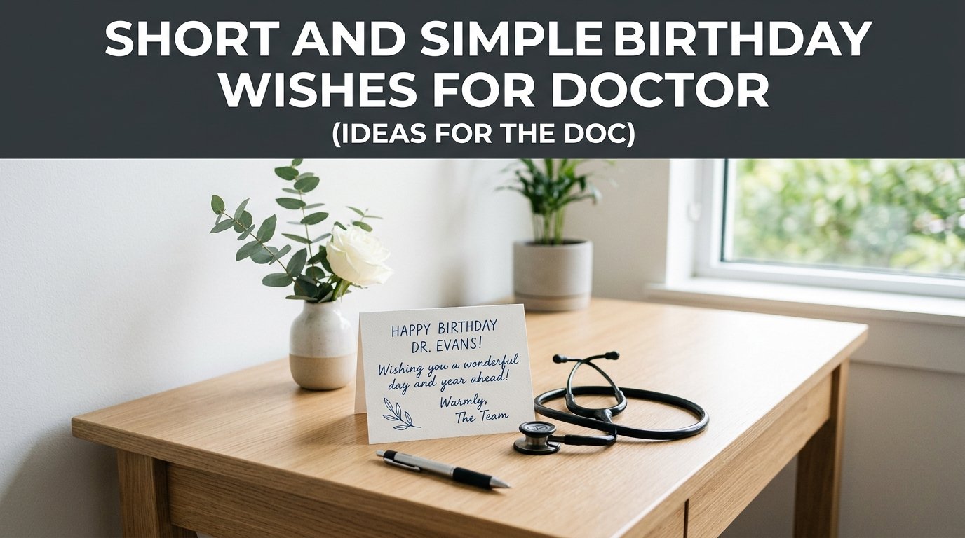 Short and Simple Birthday Wishes for Doctor