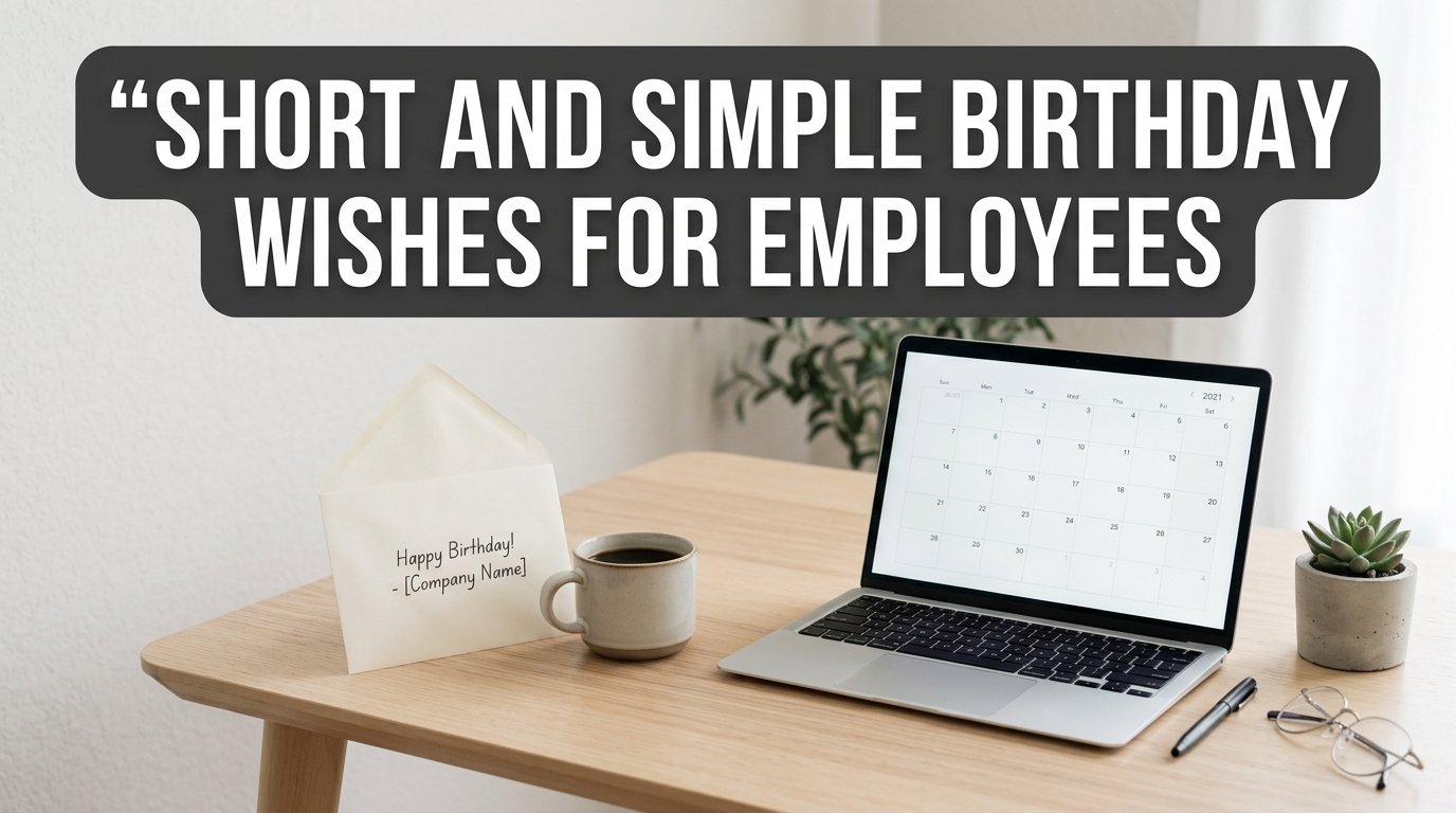 Short and Simple Birthday Wishes for Employees