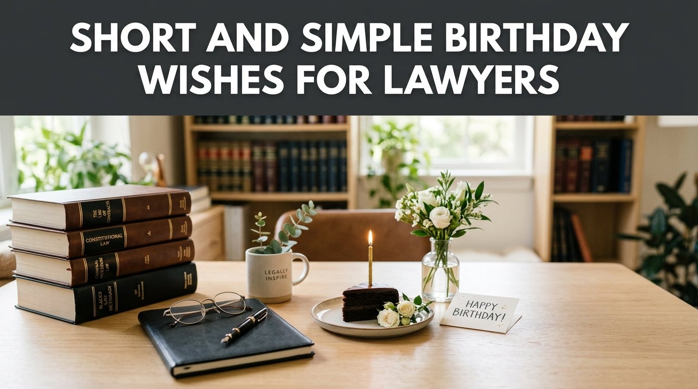 Short and Simple Birthday Wishes for Lawyers