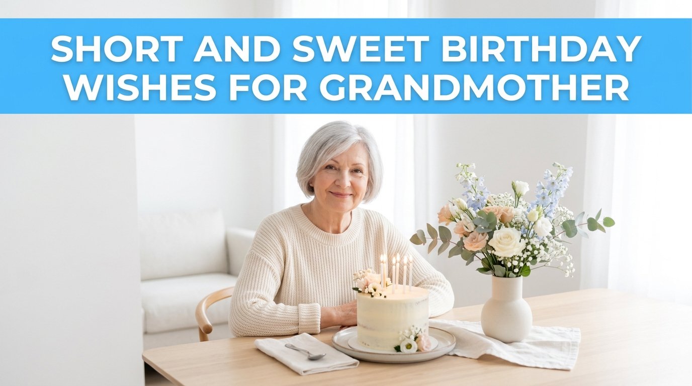 Short and Sweet Birthday Wishes for Grandmother