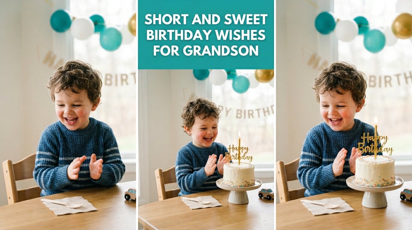 Short and Sweet Birthday Wishes for Grandson