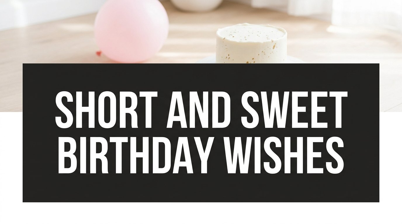 Short and Sweet Birthday Wishes