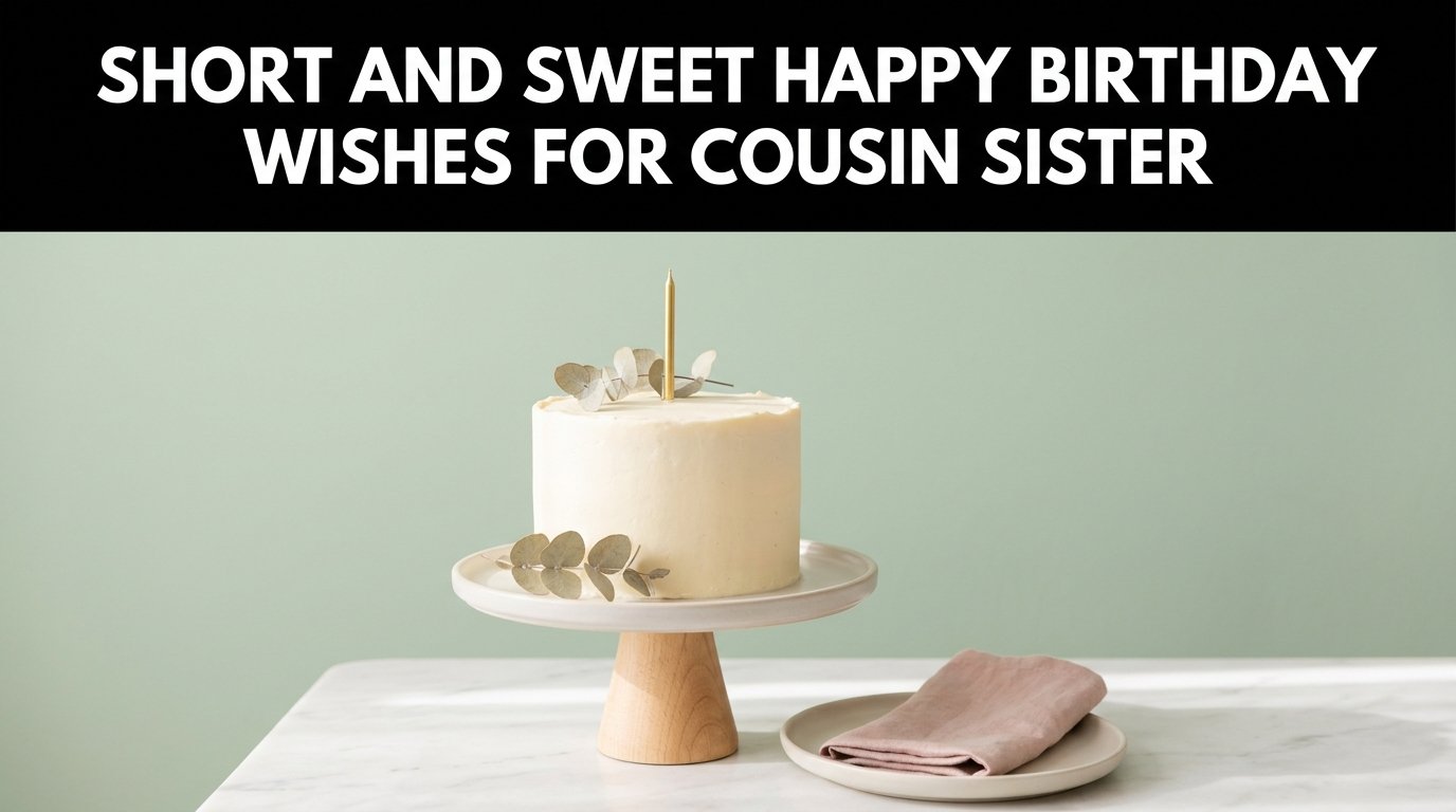Short and Sweet Happy Birthday Wishes for Cousin Sister