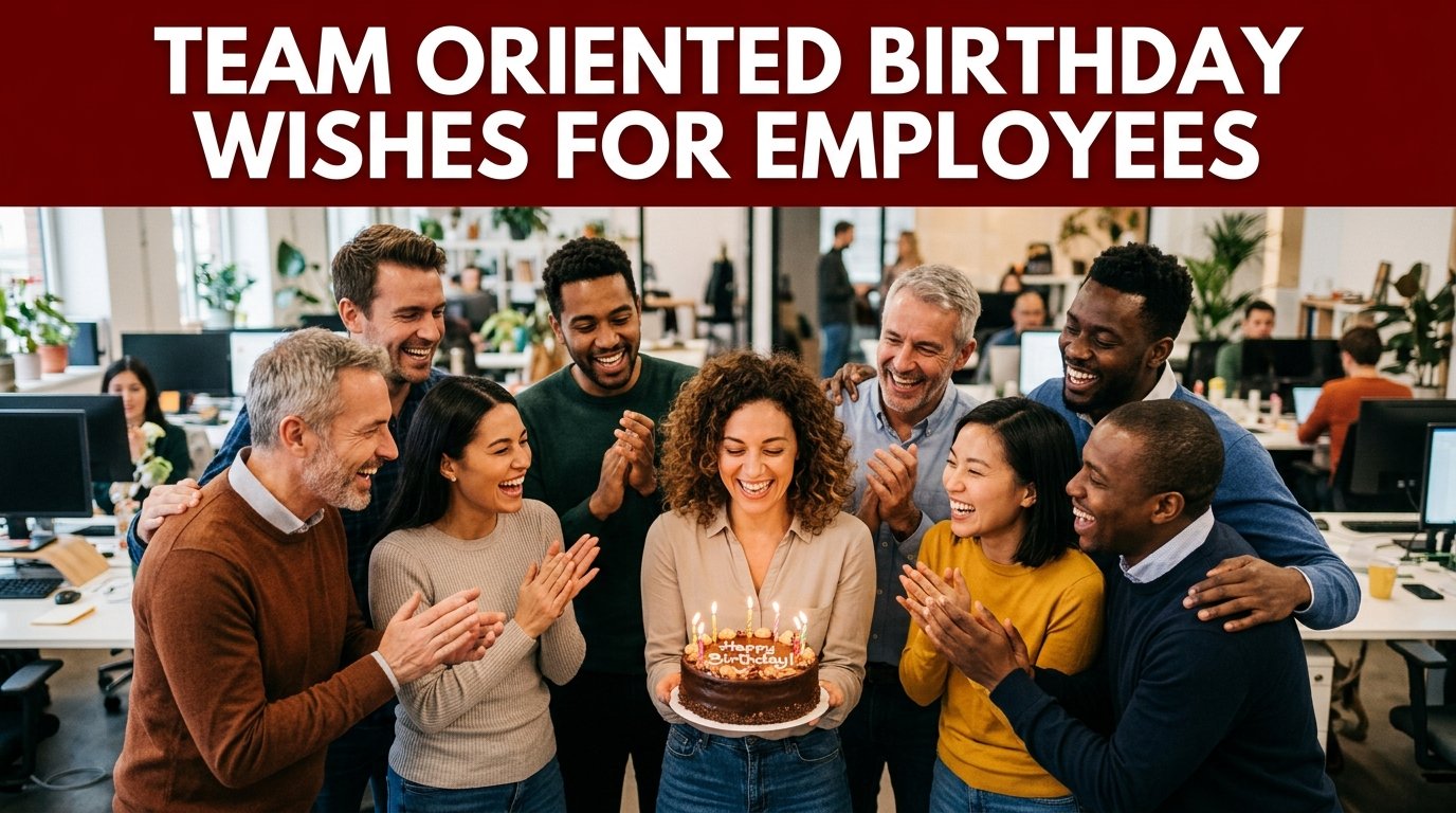 Team-Oriented Birthday Wishes for Employees