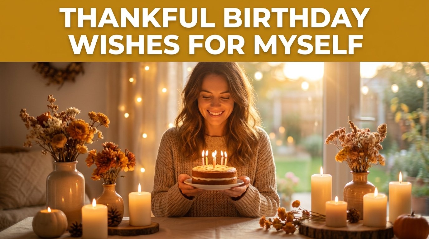 Thankful Birthday Wishes for Myself