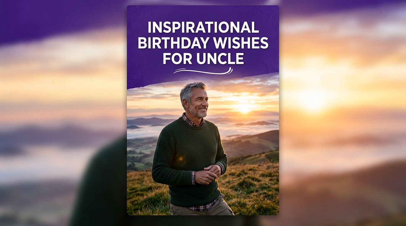Inspirational Birthday Wishes for Uncle