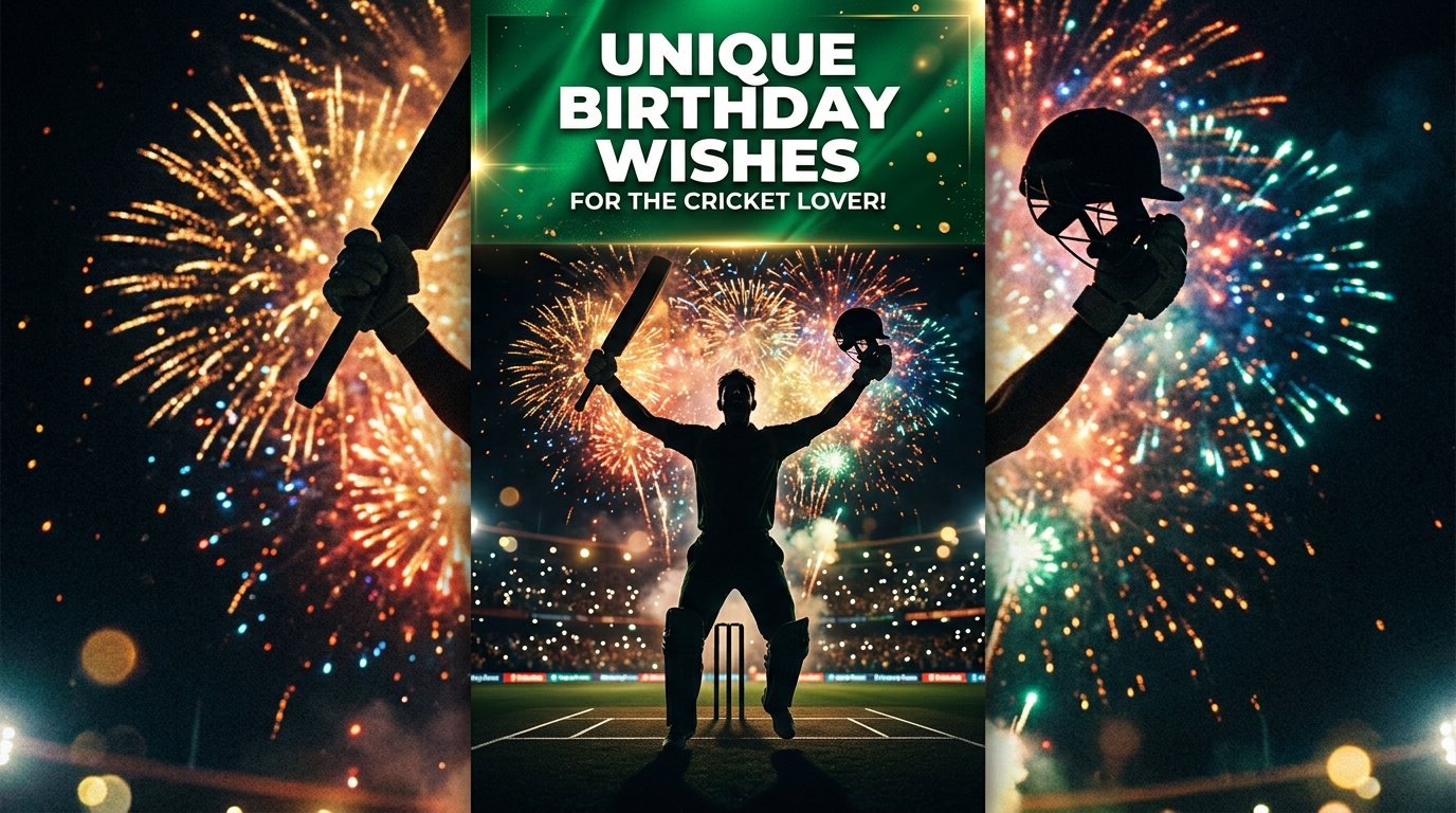 Unique Birthday Wishes for Cricketer