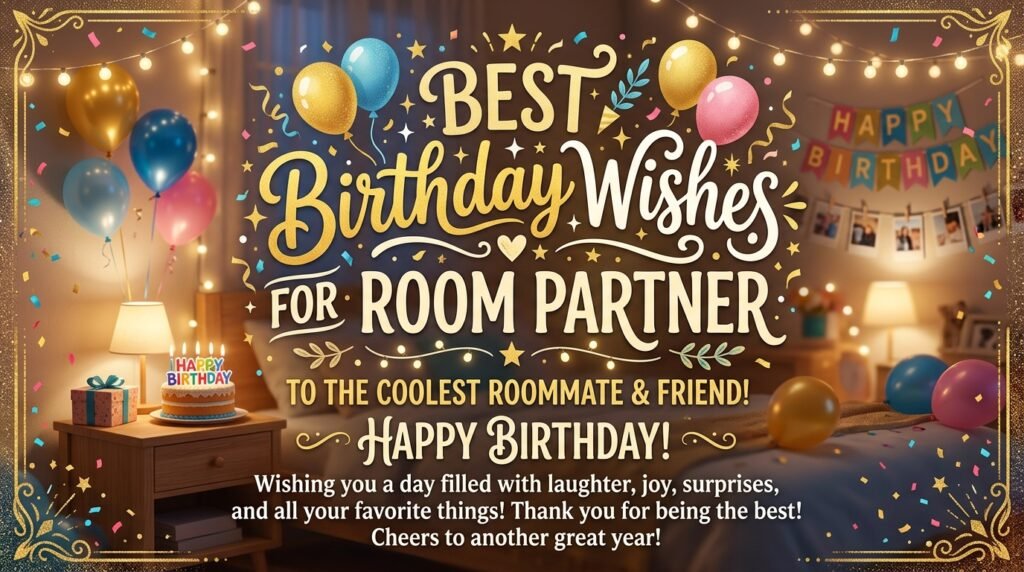 Best Birthday Wishes for Room Partner