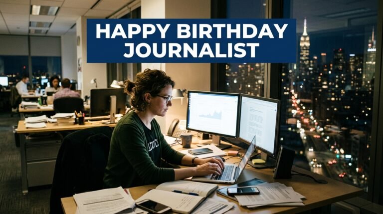 happy birthday wishes for journalist