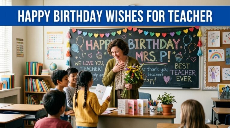 happy birthday wishes for teacher