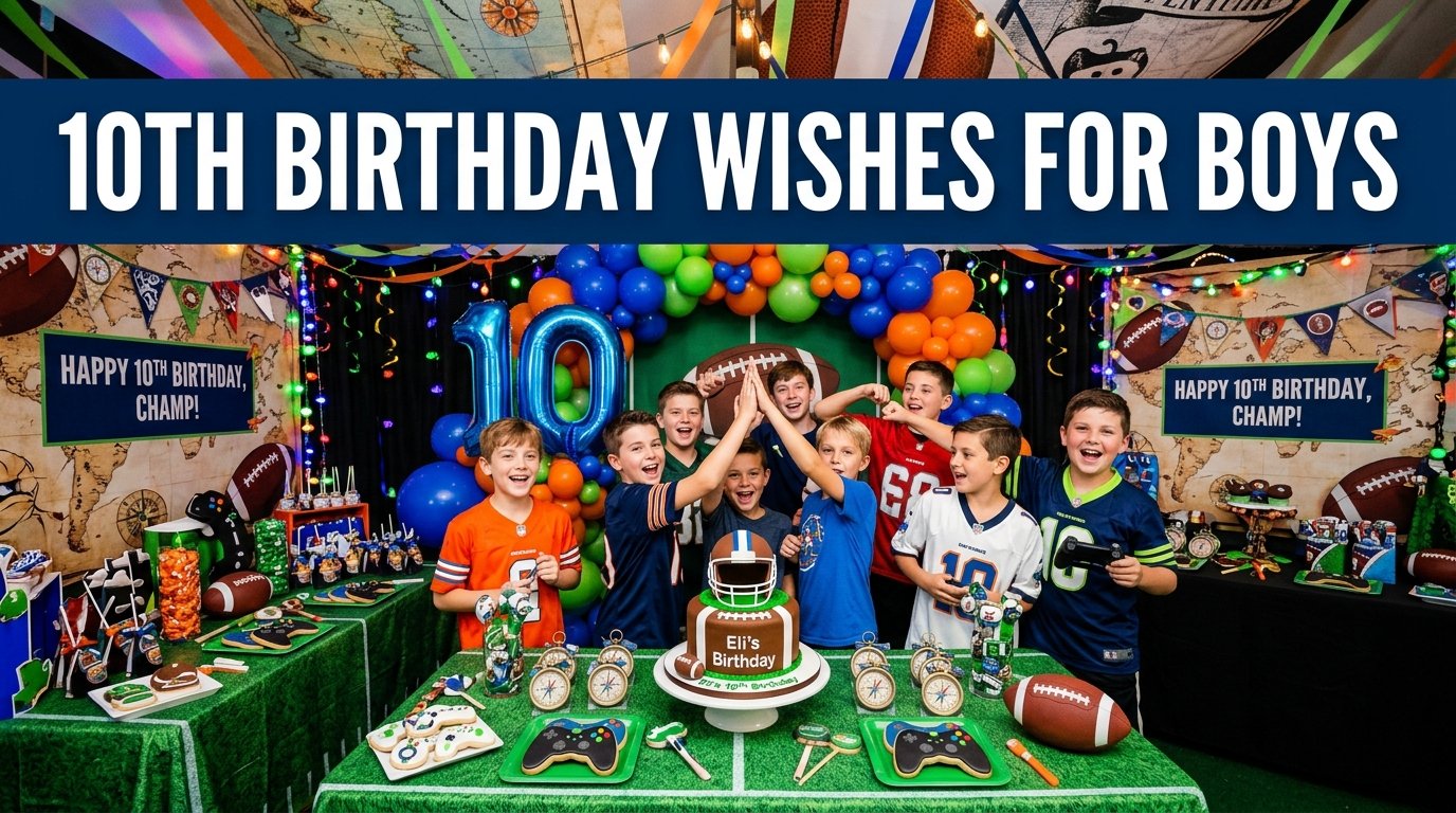 10th Birthday Wishes for Boys