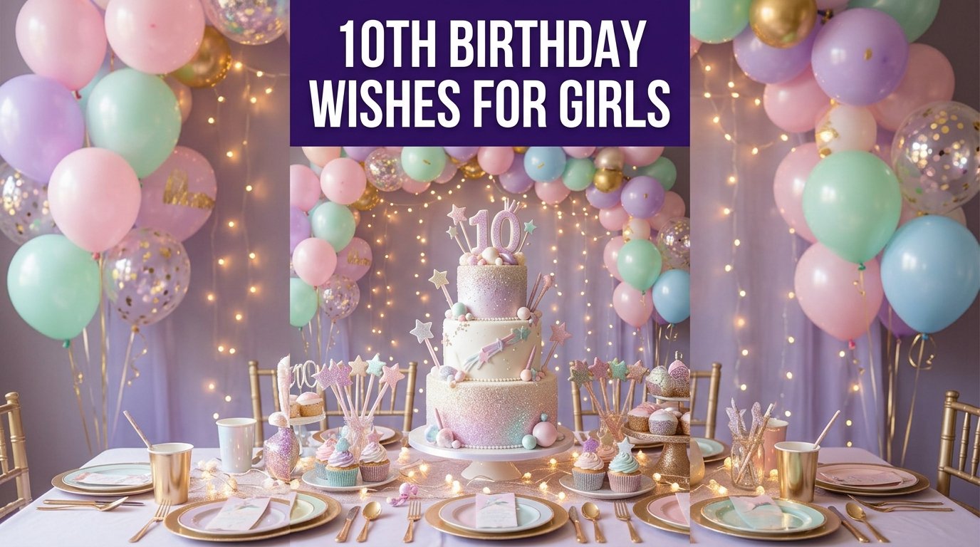 10th Birthday Wishes for Girls