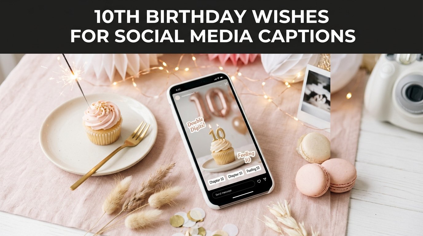 10th Birthday Wishes for Social Media Captions