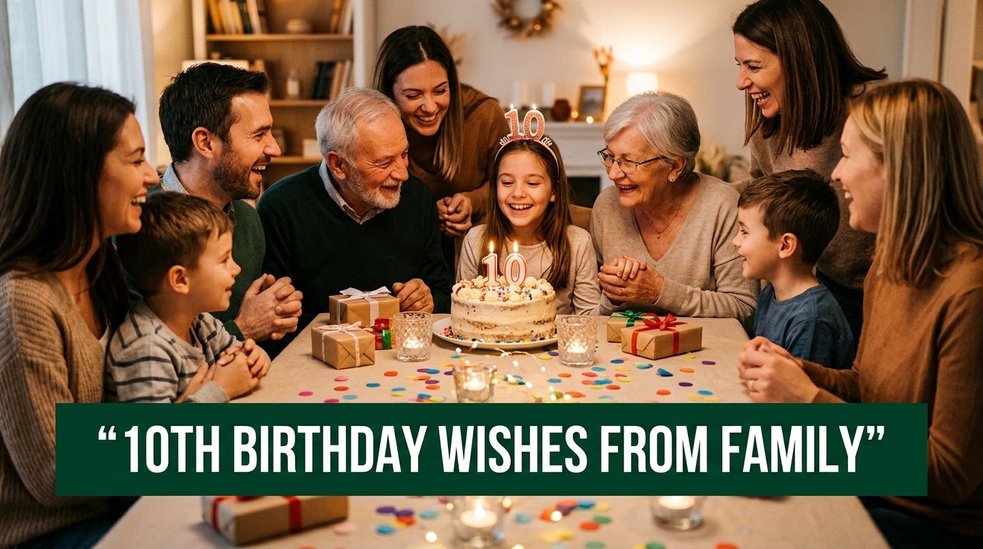 10th Birthday Wishes from Family