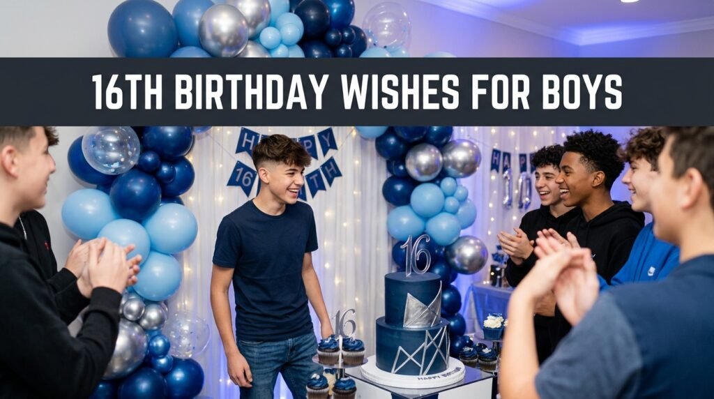 16th Birthday Wishes for Boys