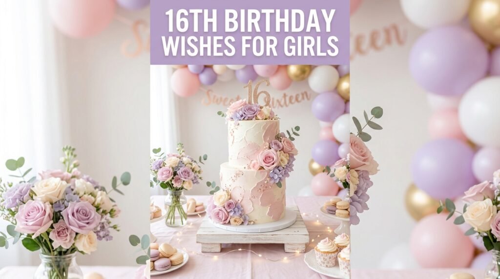 16th Birthday Wishes for Girls