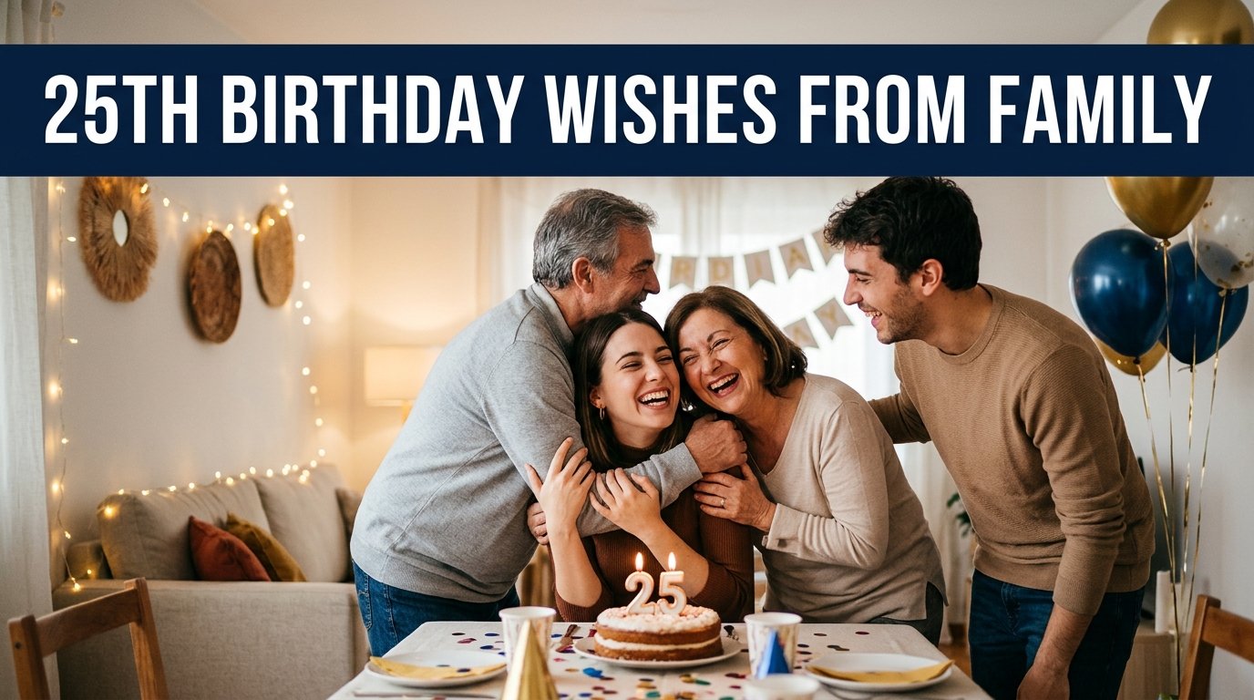 25th Birthday Wishes from Family