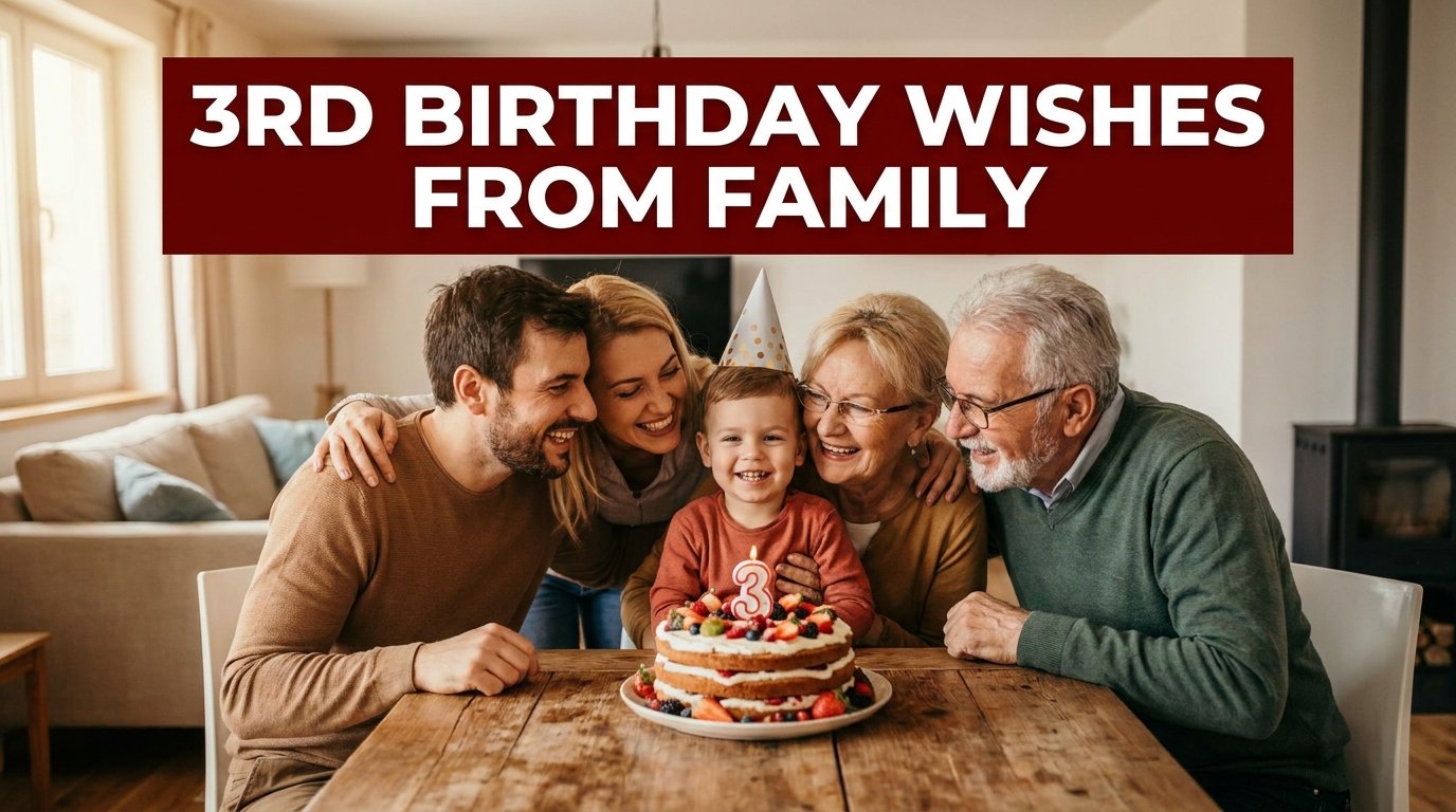 3rd Birthday Wishes from Family