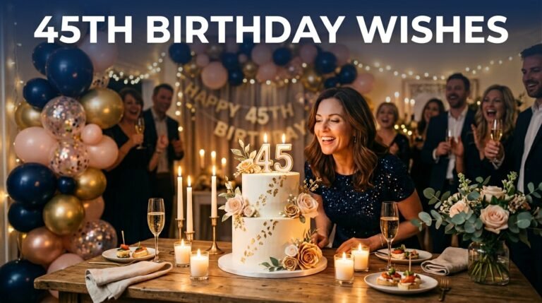 45th Birthday Wishes