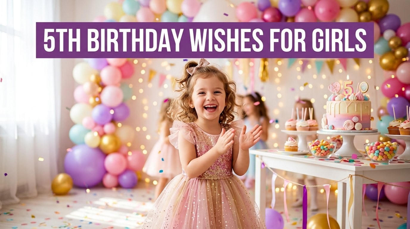 5th Birthday Wishes for Girls